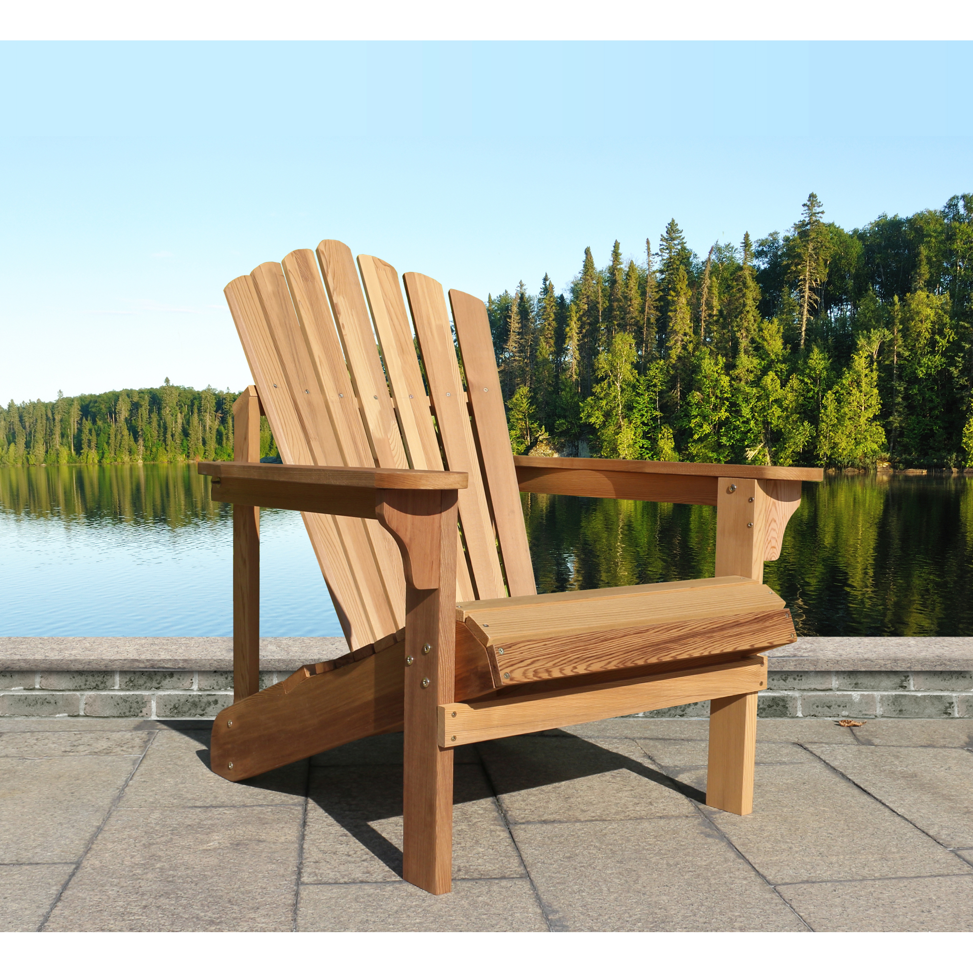 Merry Products, Riverside Adirondack Chair, Western Red Cedar, Primary Color Other, Included (qty.) 1, Model# ADC0583300010